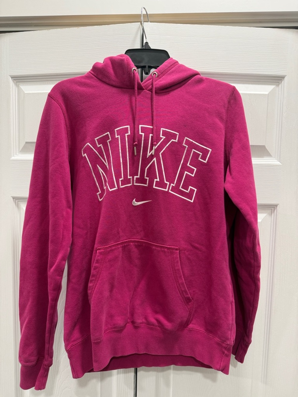 Magenta Nike Hoodie Womens Large Classic Cozy Slubby